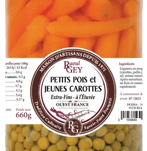PETITS POIS CAROTTES 660G