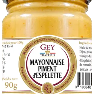 MAYONNAISE AU PIMENT D'ESPELETTE 90GR