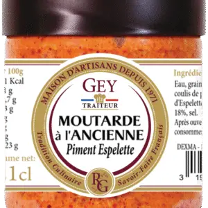 MOUTARDE AU MIEL ET VINAIGRE BALSAMIQUE DE MODENE 200GR