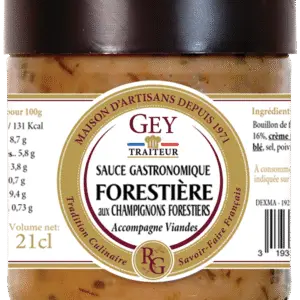 SAUCE CHAUDE FORESTIERE AUX CHAMPIGNONS FORESTIERS 190GR