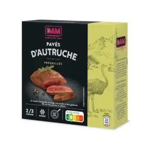 PAVÉ D'AUTRUCHE 125GR X 2 CONGELÉ
