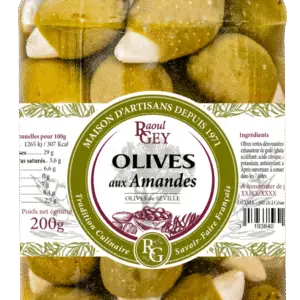 OLIVES VERTES AUX AMANDES 200GR