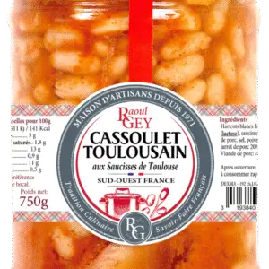 CASSOULET  CONFIT DE CANARD AUX SAUCISSES DE TOULOUSE SUD OUEST 750G