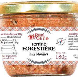 TERRINE FORESTIERE AUX MORILLES 180GR