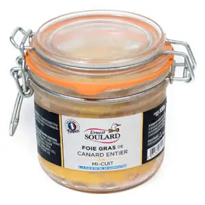 Foie gras de canard entier mi-cuit à la fleur de sel de Noirmoutier