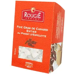 FOIE GRAS ENTIER MI-CUIT 500GR AU PIMENT D'ESPELETTE
